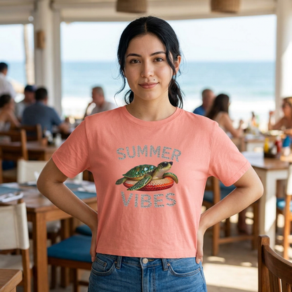 Summer Vibes Turtle Graphic Tee