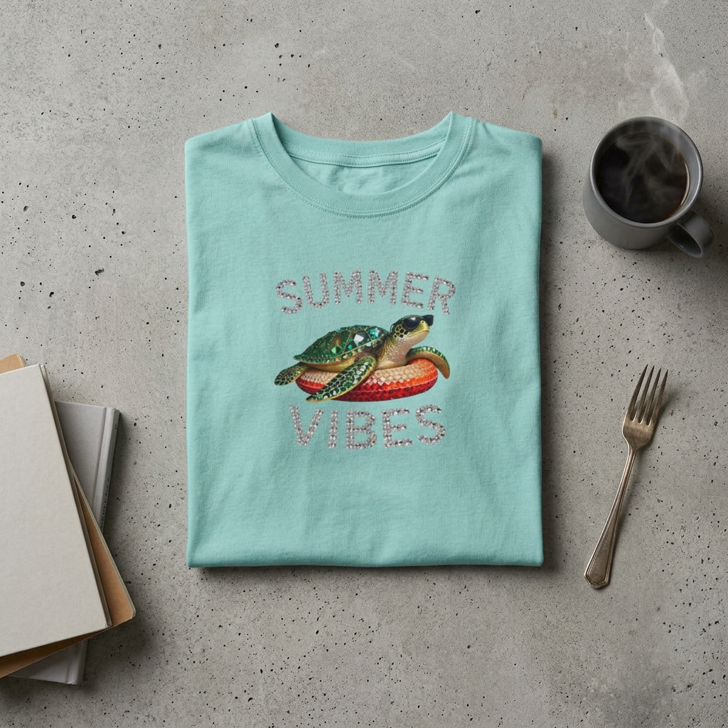 Summer Vibes Turtle Graphic Tee