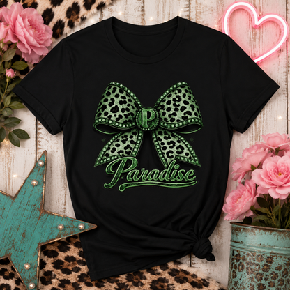 Paradise Leopard Bow Tee