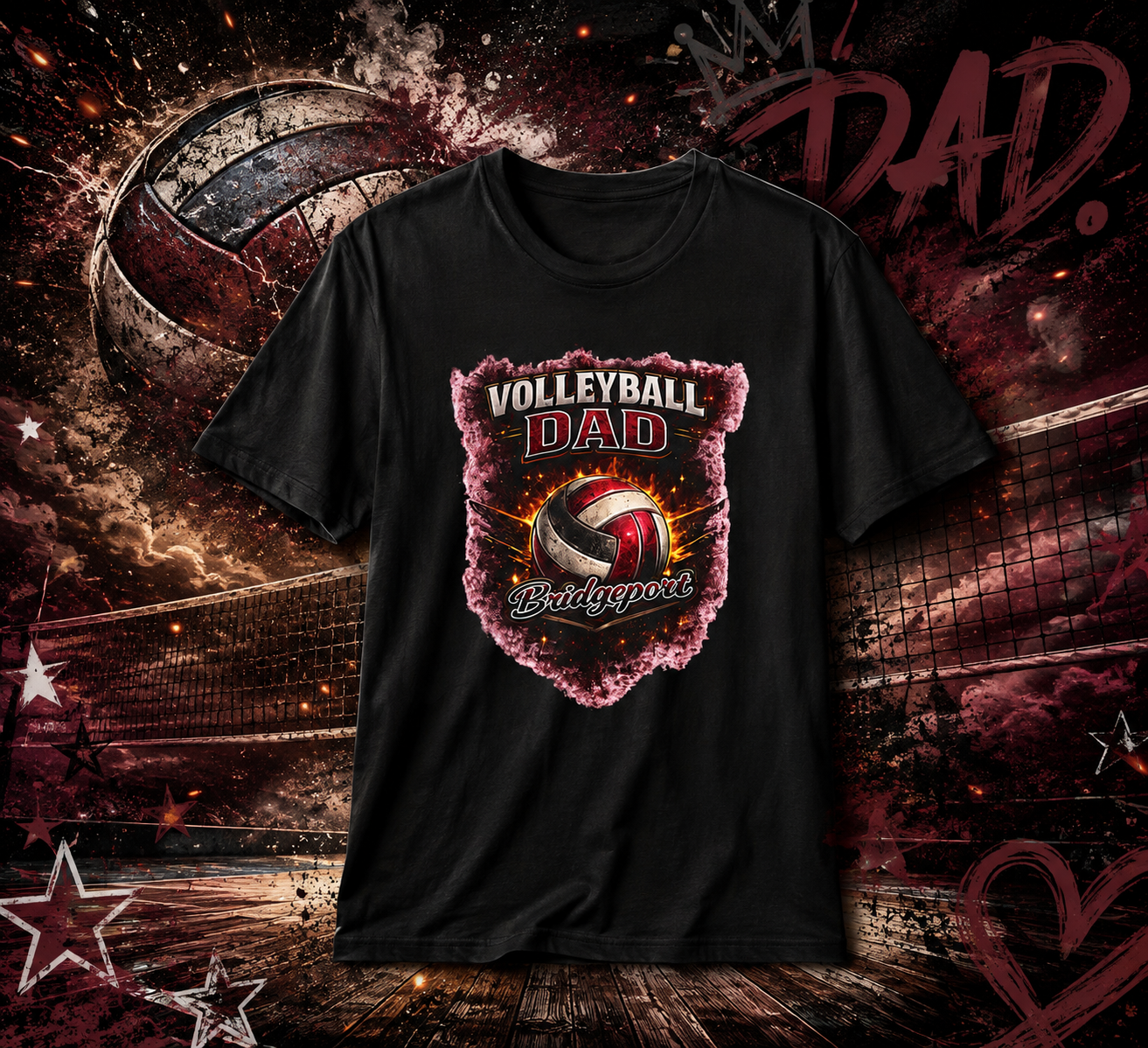 Volleyball Dad T-Shirt — Proud Volleyball Dad Gift