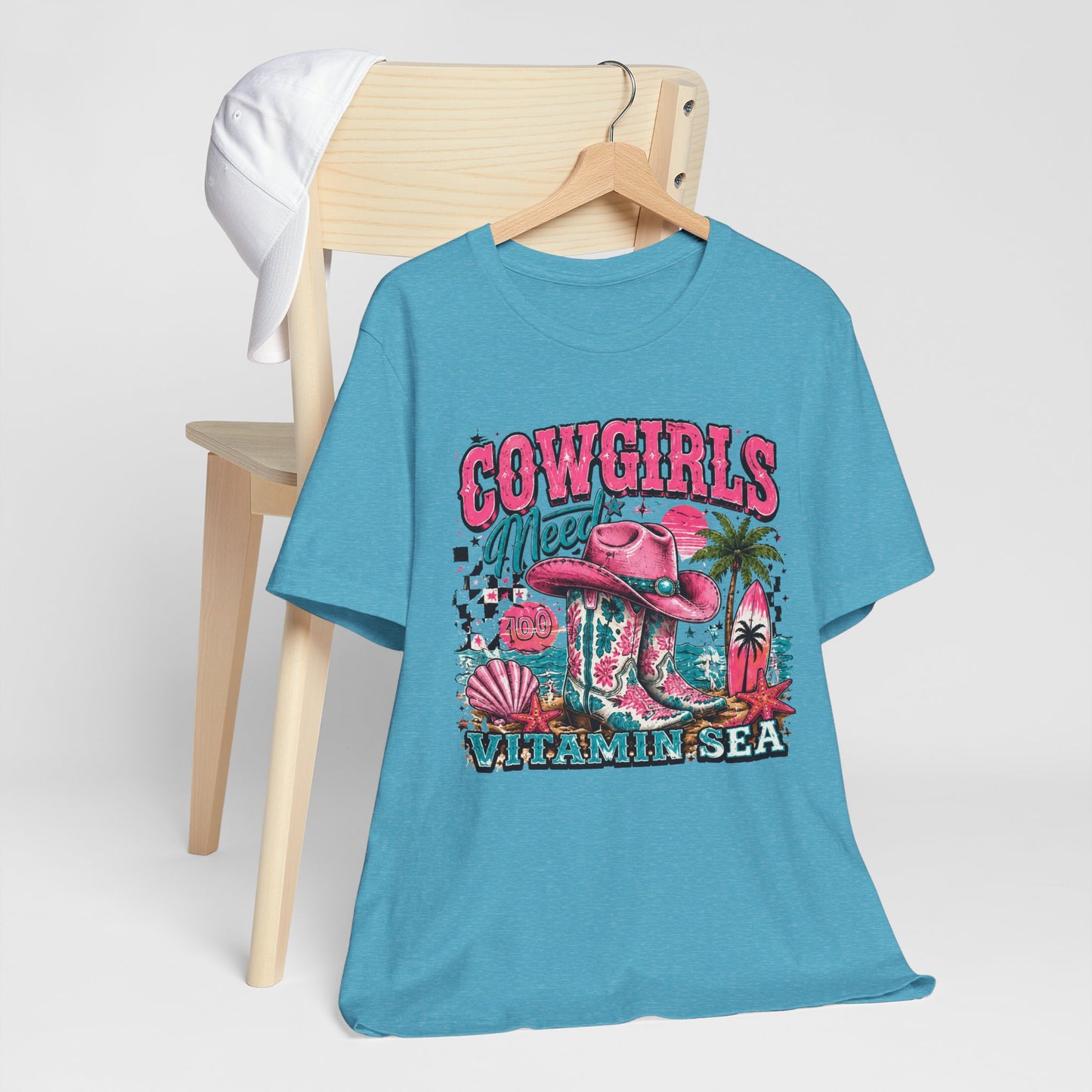 Cowgirls Need Vitamin Sea T-Shirt — Beachy Western Graphic Tee