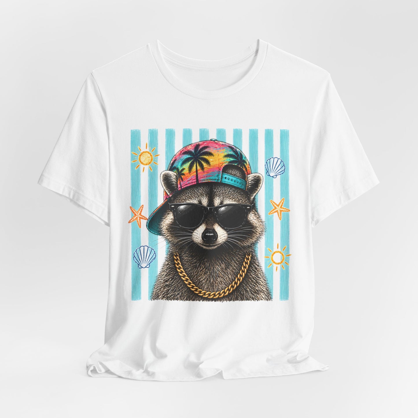 Raccoon Beach Vibes T‑Shirt