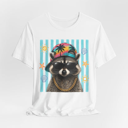 Raccoon Beach Vibes T‑Shirt