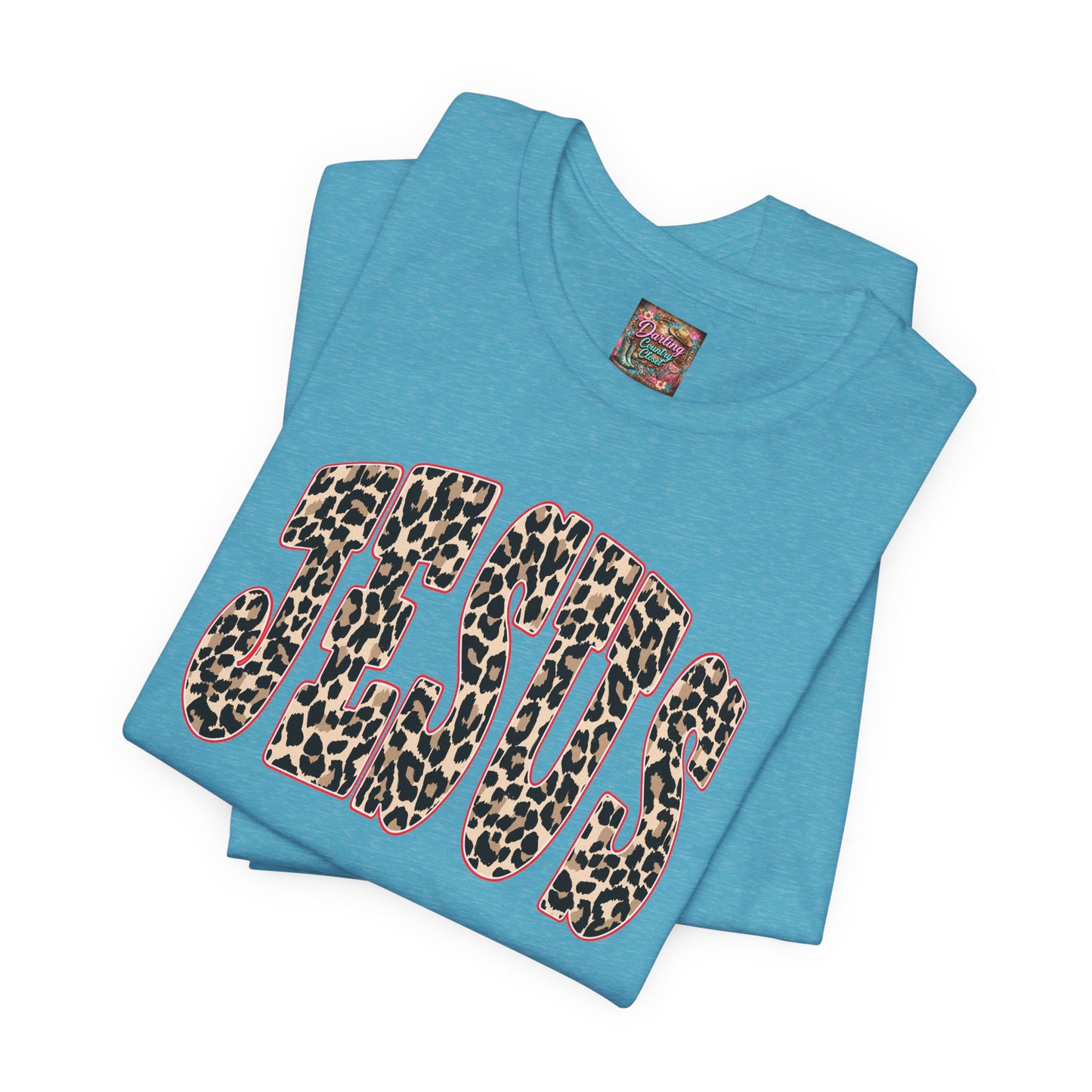 Jesus Leopard Print Tee - Christian Graphic T-Shirt