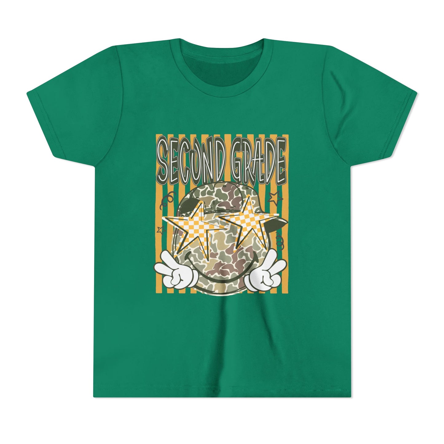 Second Grade Camo Star Youth Tee
