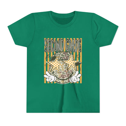 Second Grade Camo Star Youth Tee