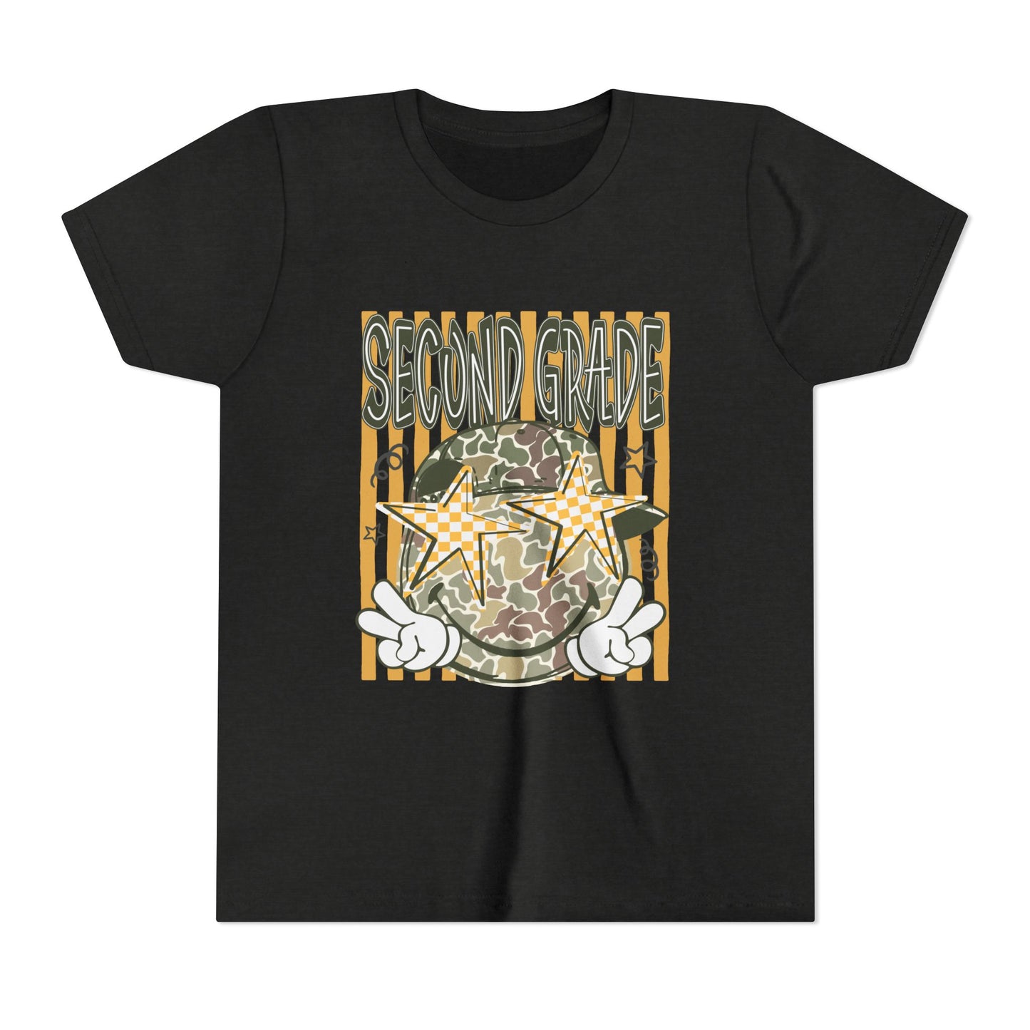 Second Grade Camo Star Youth Tee