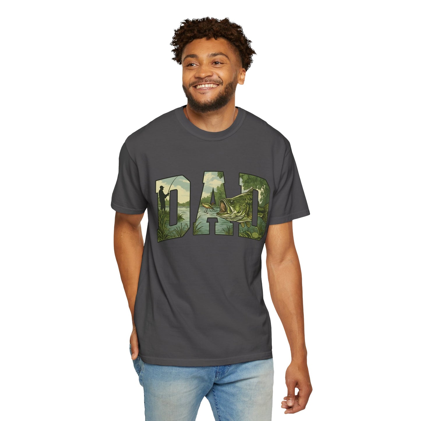 Dad Camo Graphic T-Shirt — Fishing & Outdoors Father's Day Tee
