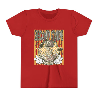 Second Grade Camo Star Youth Tee