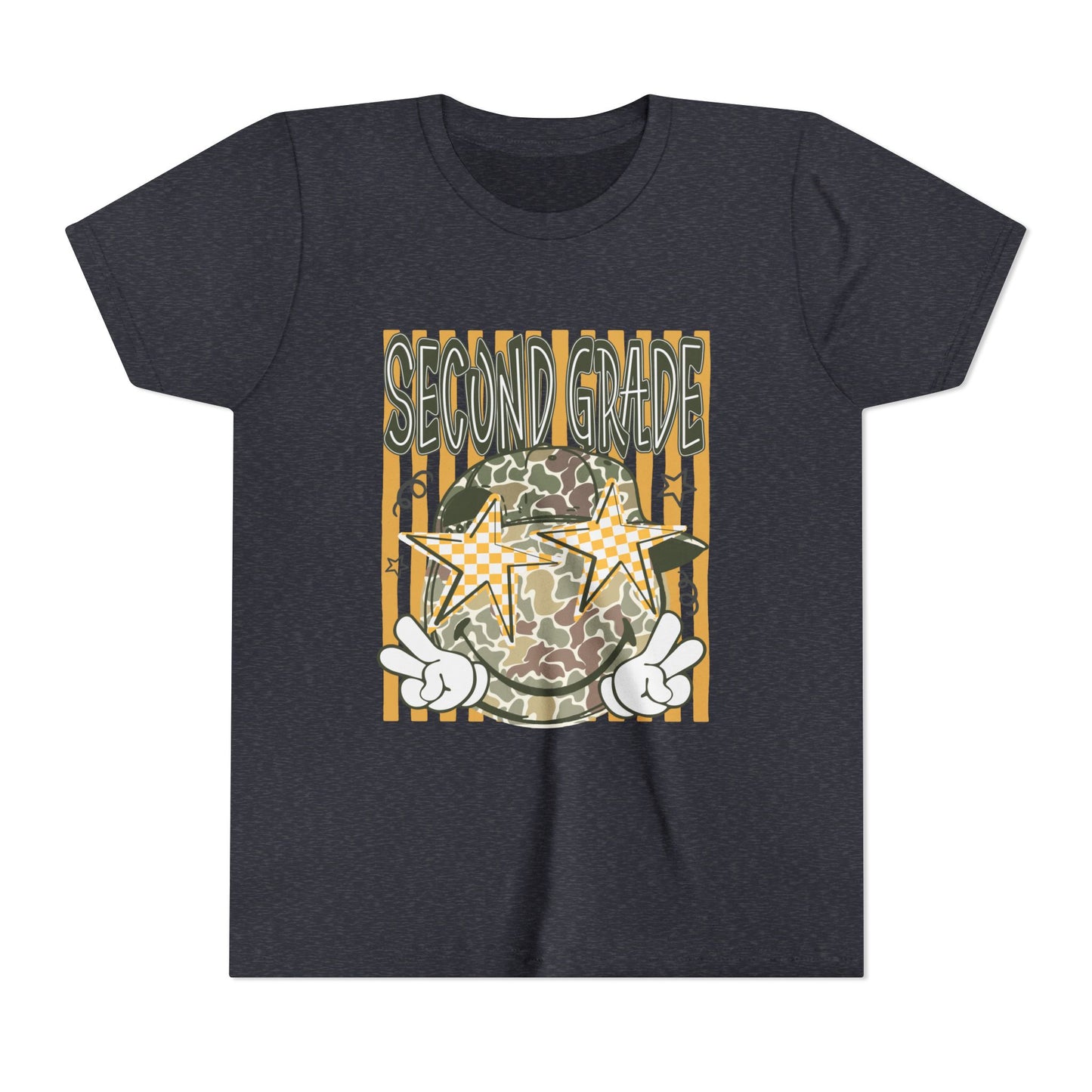 Second Grade Camo Star Youth Tee
