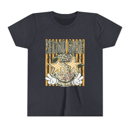Second Grade Camo Star Youth Tee