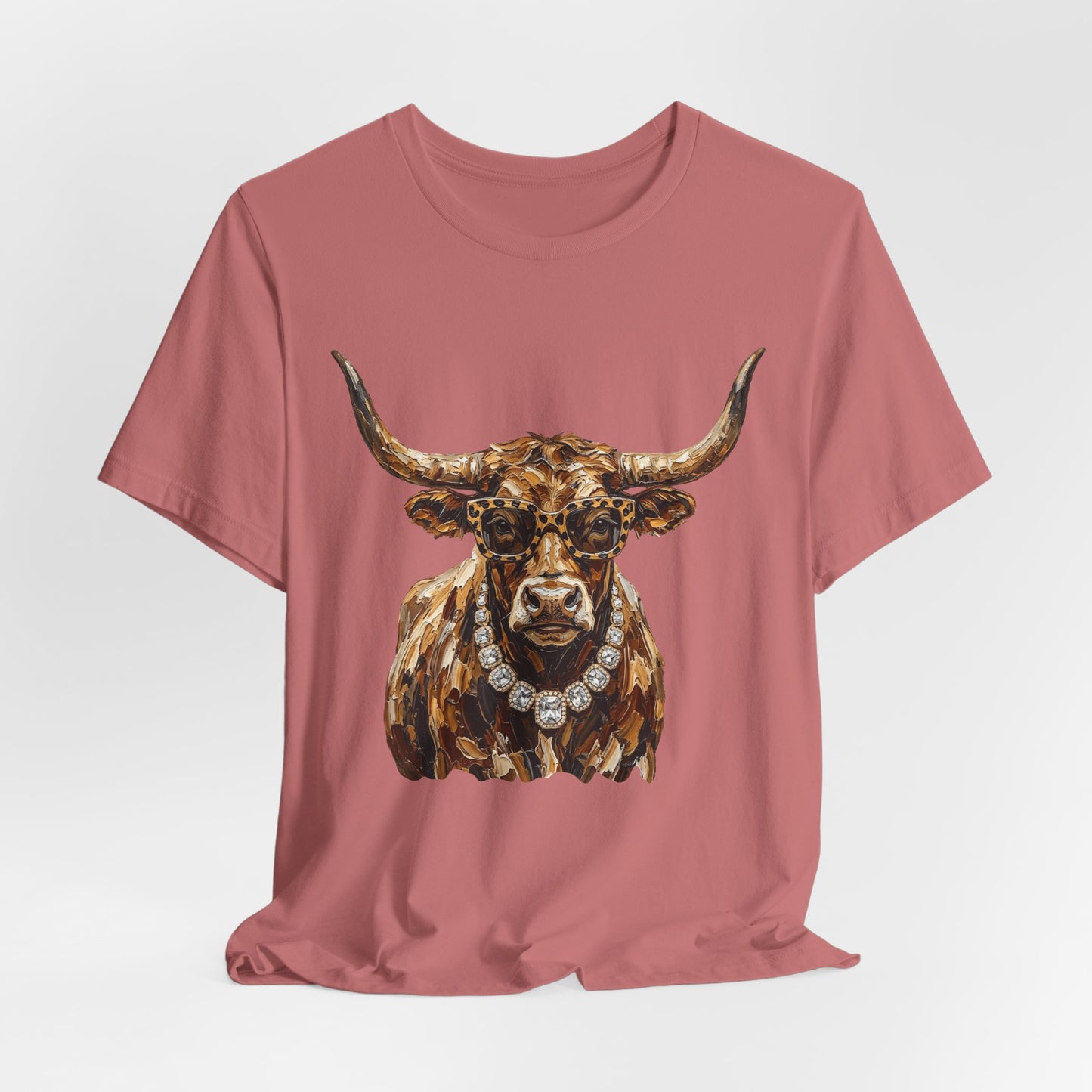 Longhorn Bull Tee — Southwestern Cowboy Graphic T-Shirt