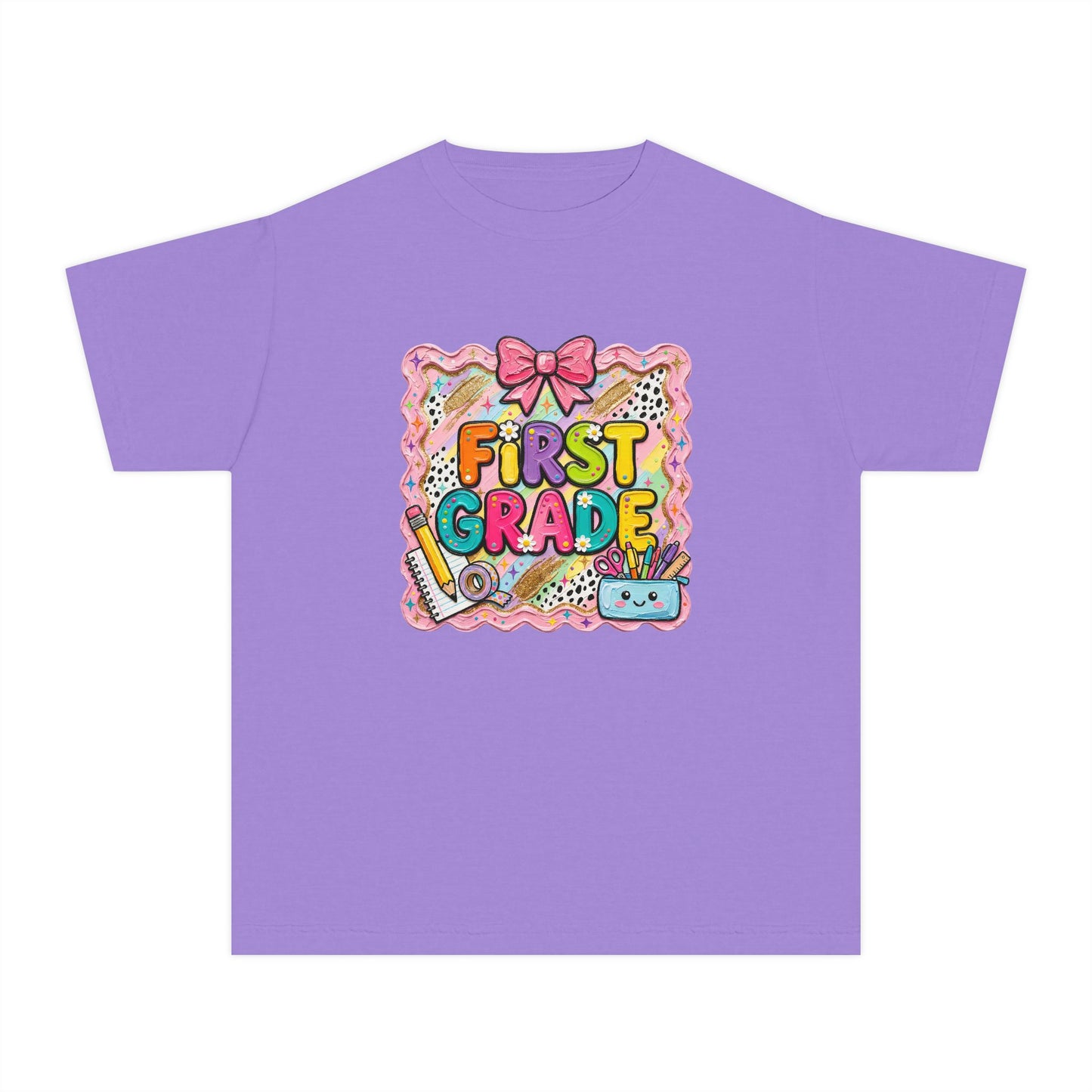 First Grade Kids T-Shirt — Cute Back-to-School Graphic Tee
