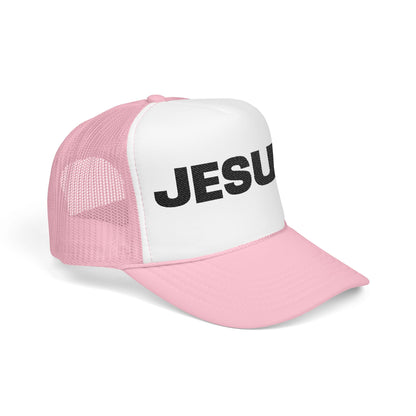 Jesus Foam Trucker Hat — Christian Mesh Cap for Faith-Based Events