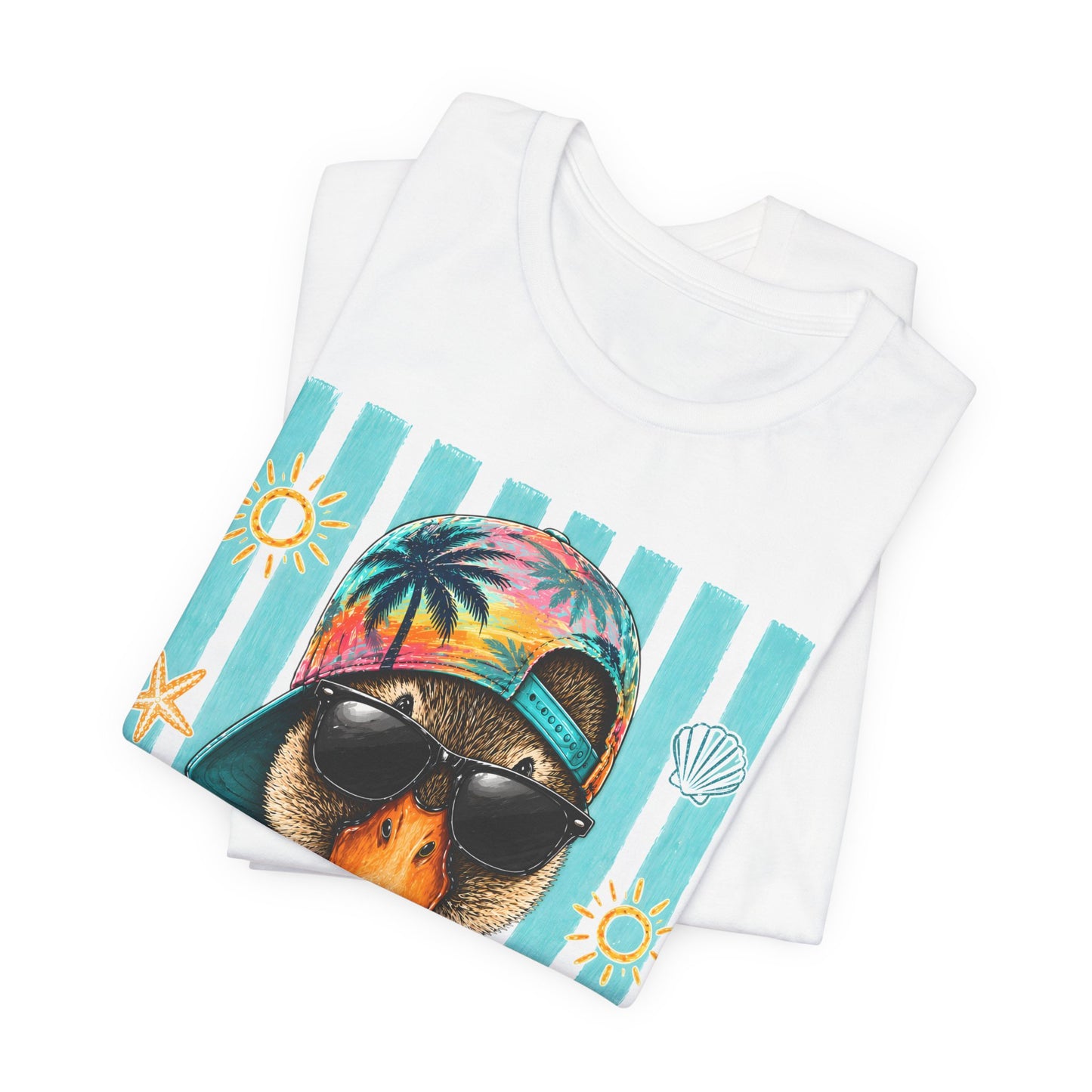 Platypus Beach Tee — Cool Sunglasses Summer Graphic T-Shirt