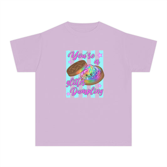 Youth Tee — "You're a Cutie Dumpling" Rainbow Dumpling Graphic