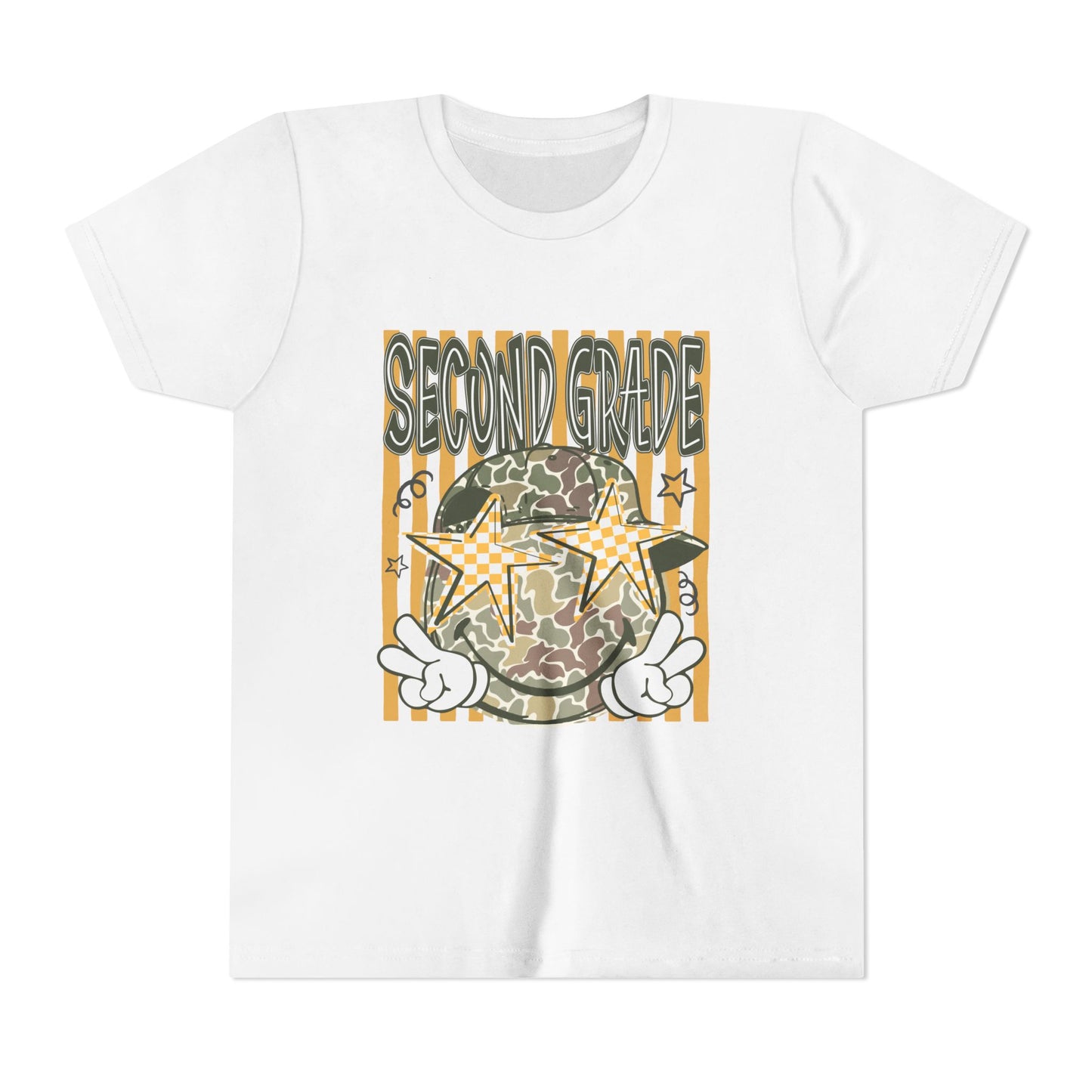 Second Grade Camo Star Youth Tee