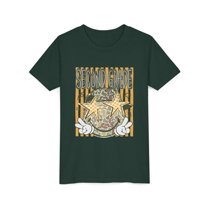 Second Grade Camo Star Youth Tee