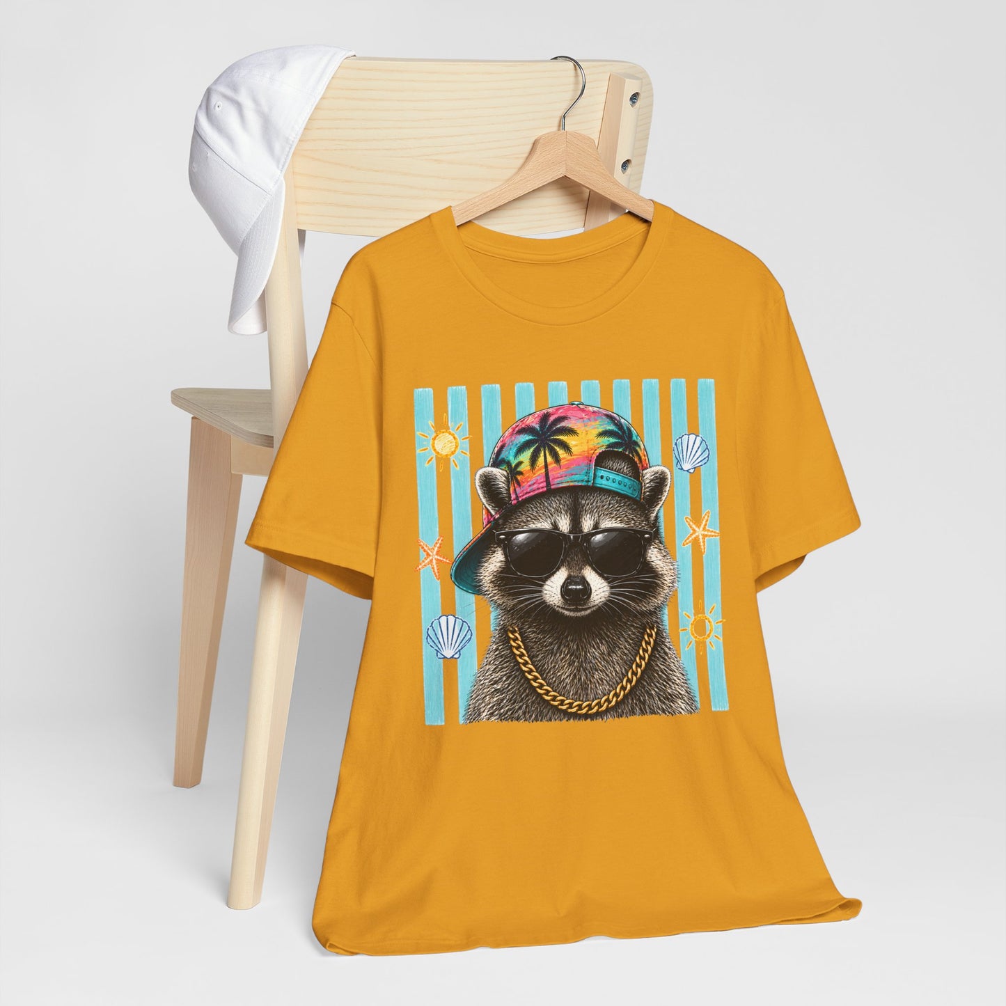Raccoon Beach Vibes T‑Shirt