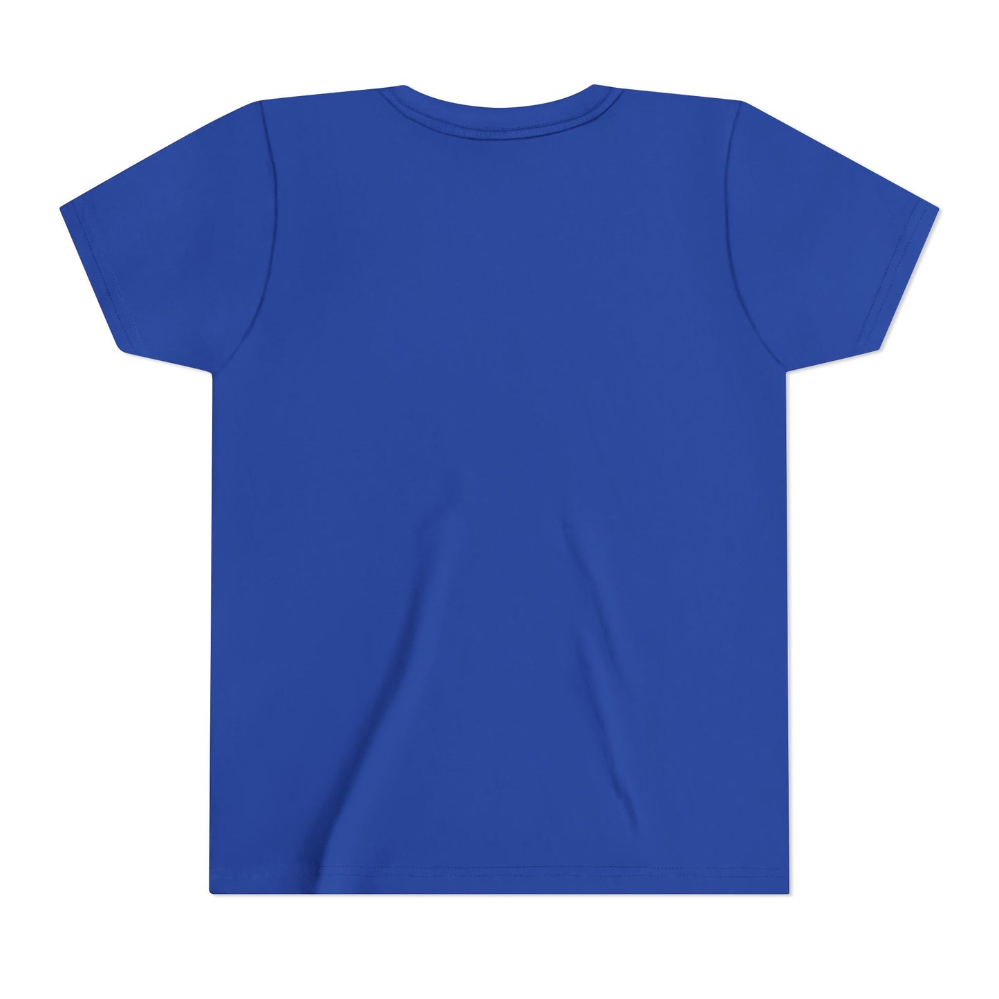 Patriotic Highland Cow Youth Tee — American Flag Bow & Heart Sunglasses