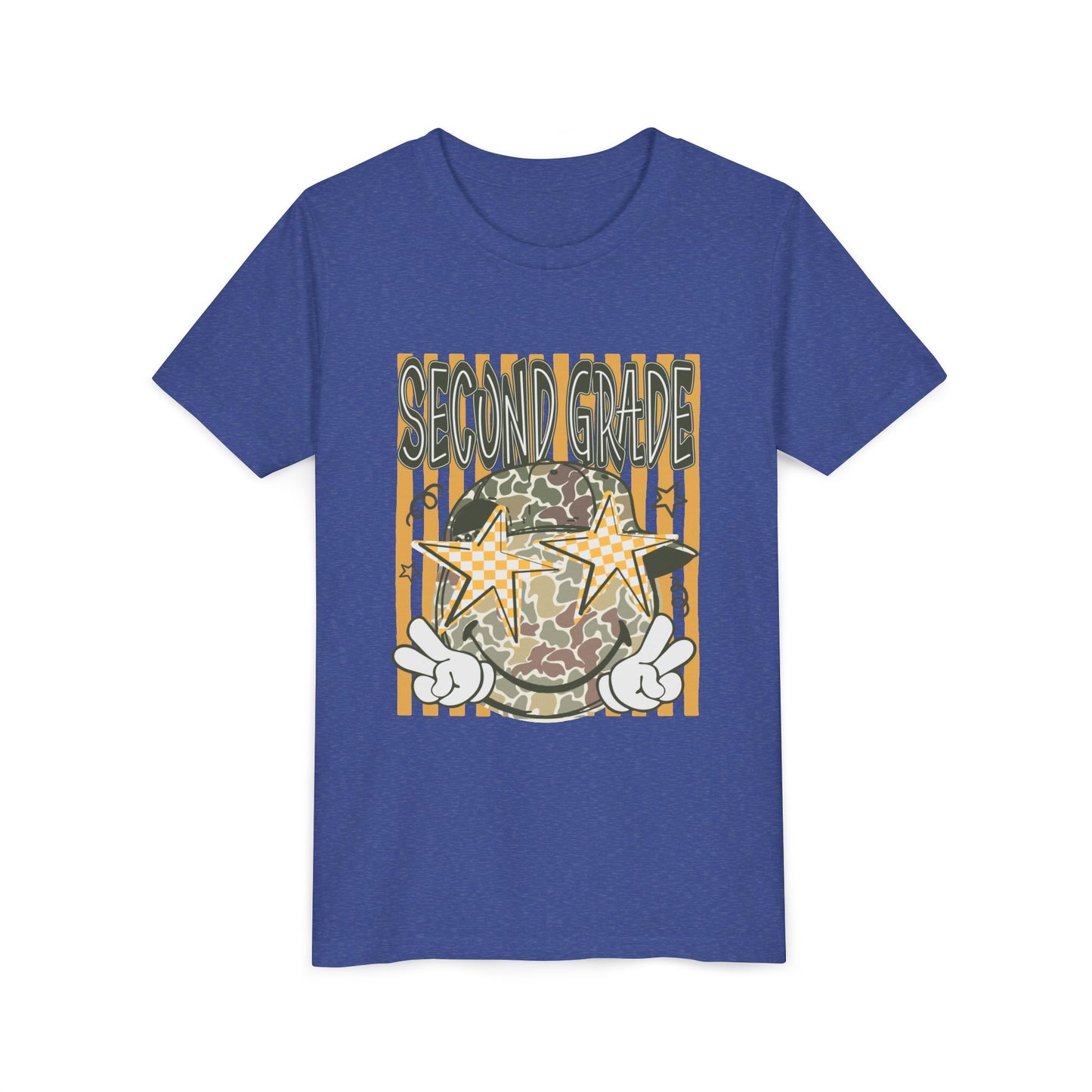 Second Grade Camo Star Youth Tee