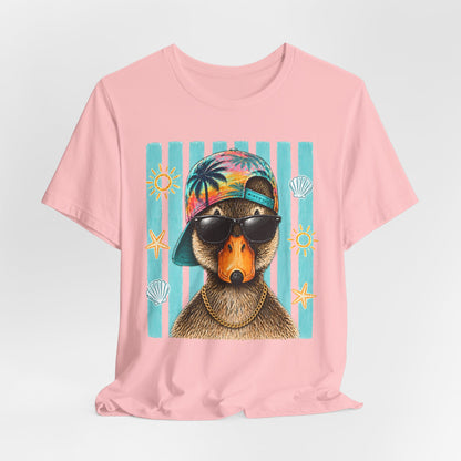 Platypus Beach Tee — Cool Sunglasses Summer Graphic T-Shirt