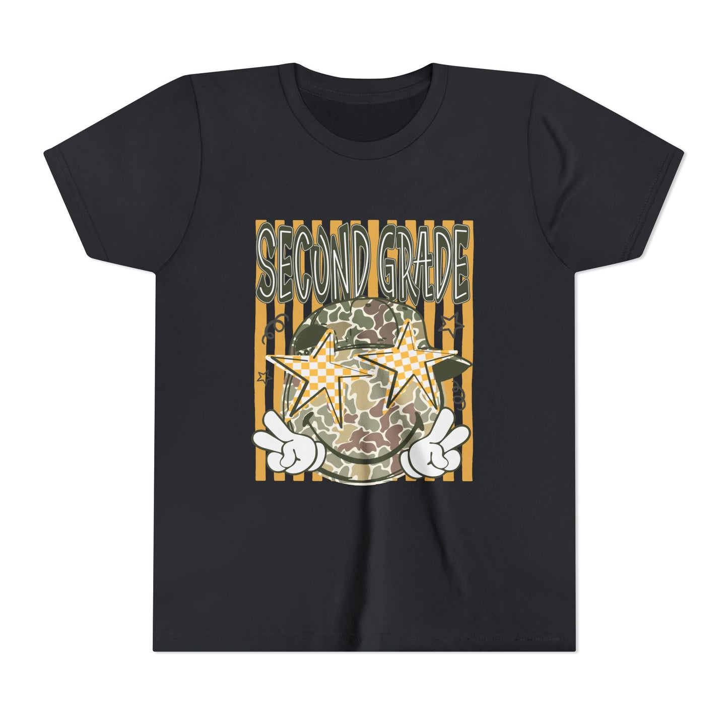 Second Grade Camo Star Youth Tee