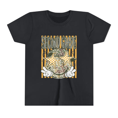 Second Grade Camo Star Youth Tee
