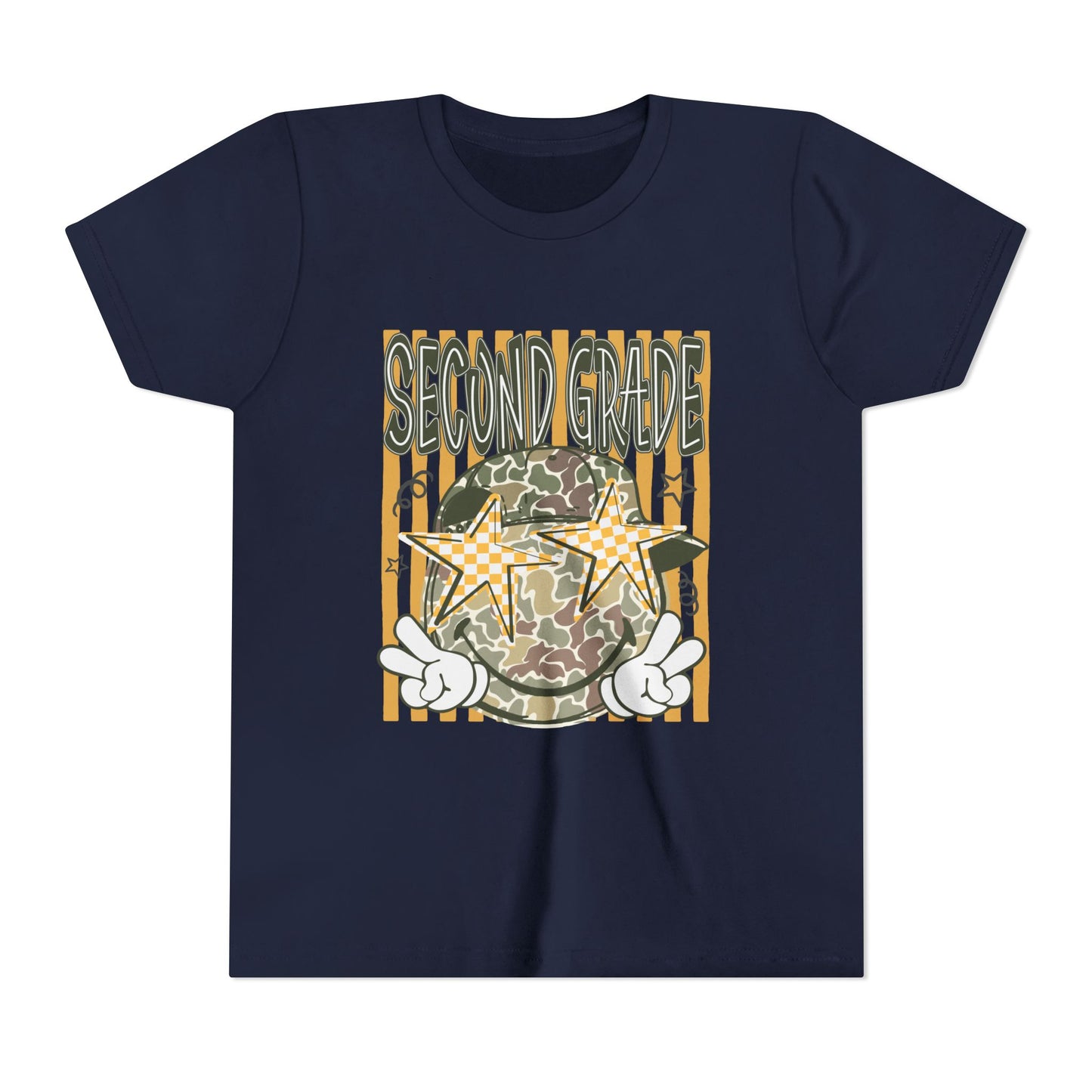 Second Grade Camo Star Youth Tee