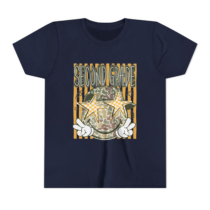 Second Grade Camo Star Youth Tee