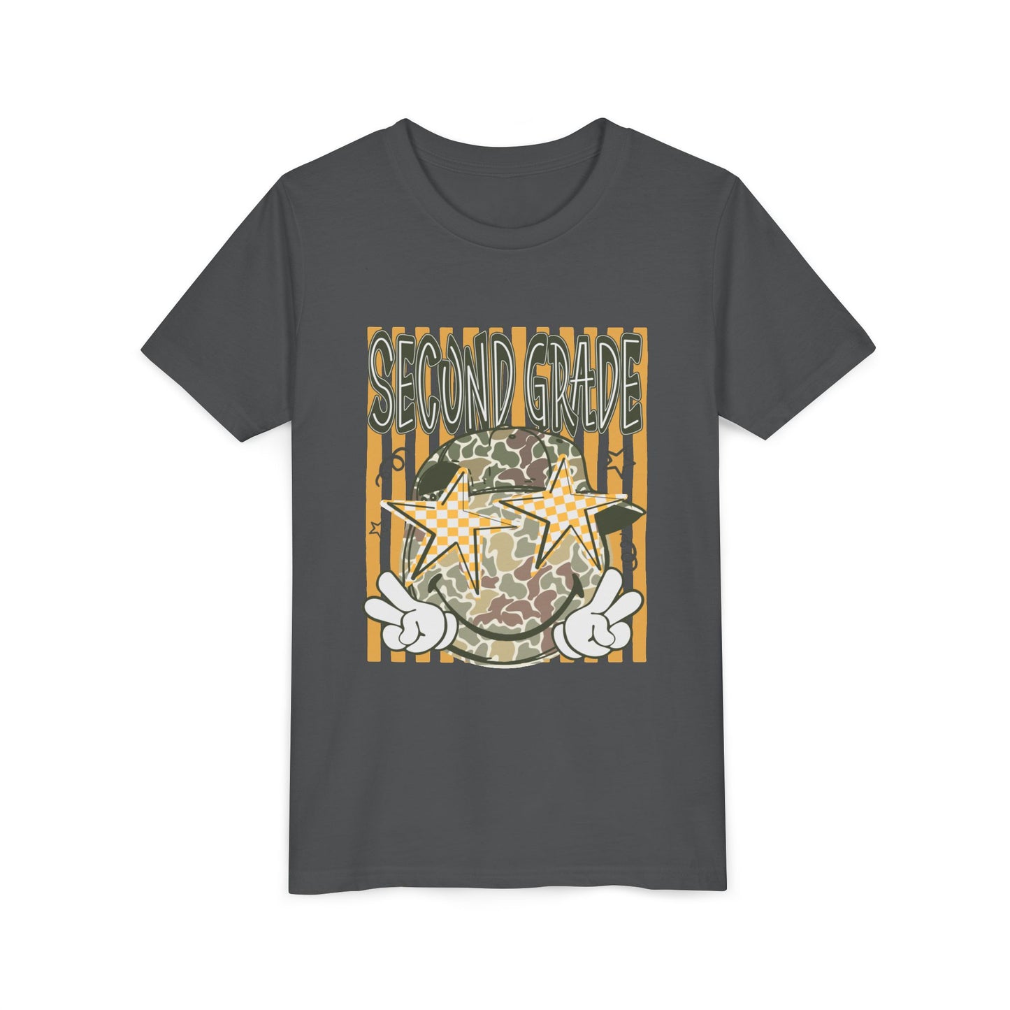Second Grade Camo Star Youth Tee