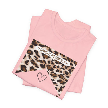 Leopard Junkie Tee — 'Leopard is the New Black' Graphic T-Shirt