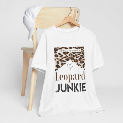 Leopard Junkie Tee — 'Leopard is the New Black' Graphic T-Shirt