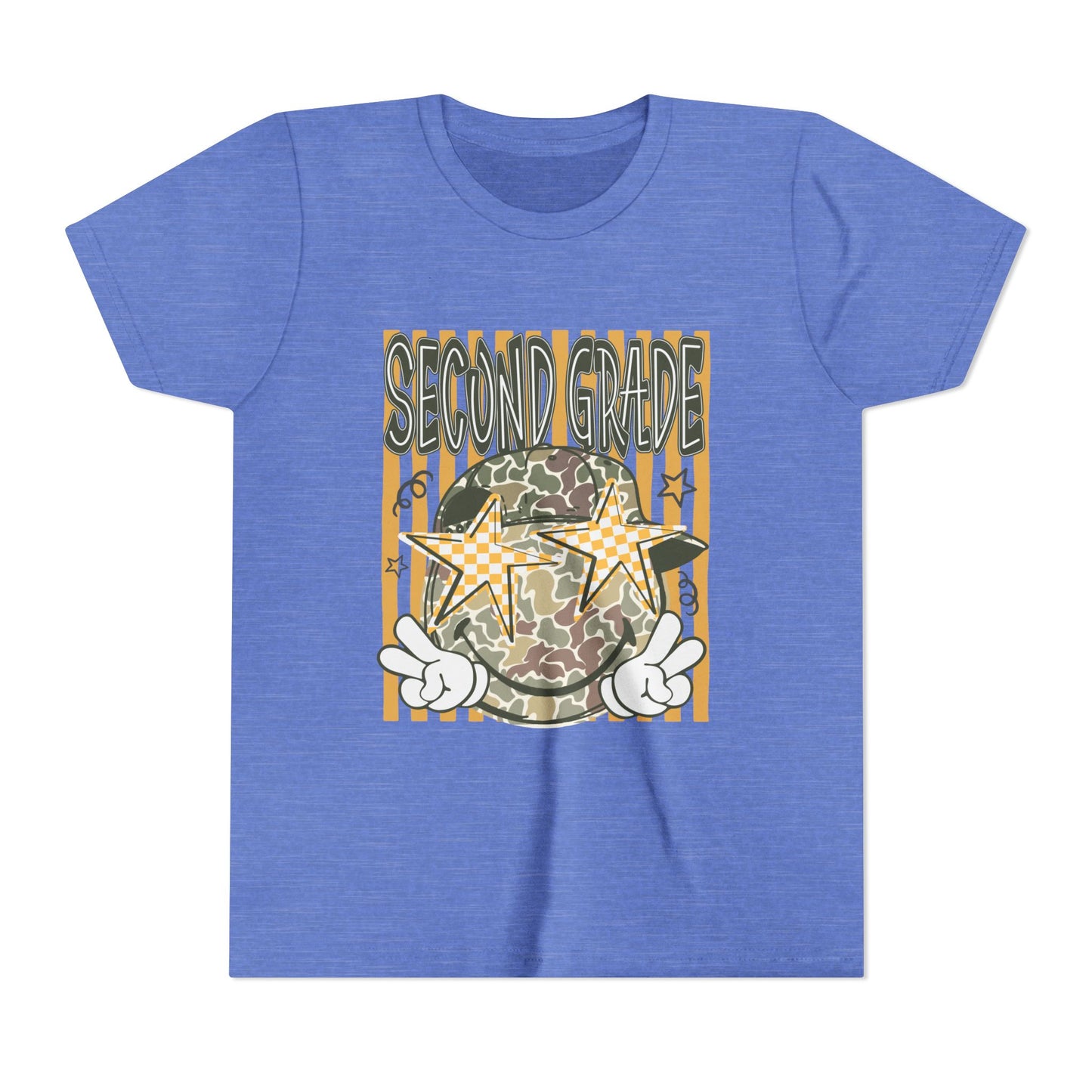 Second Grade Camo Star Youth Tee