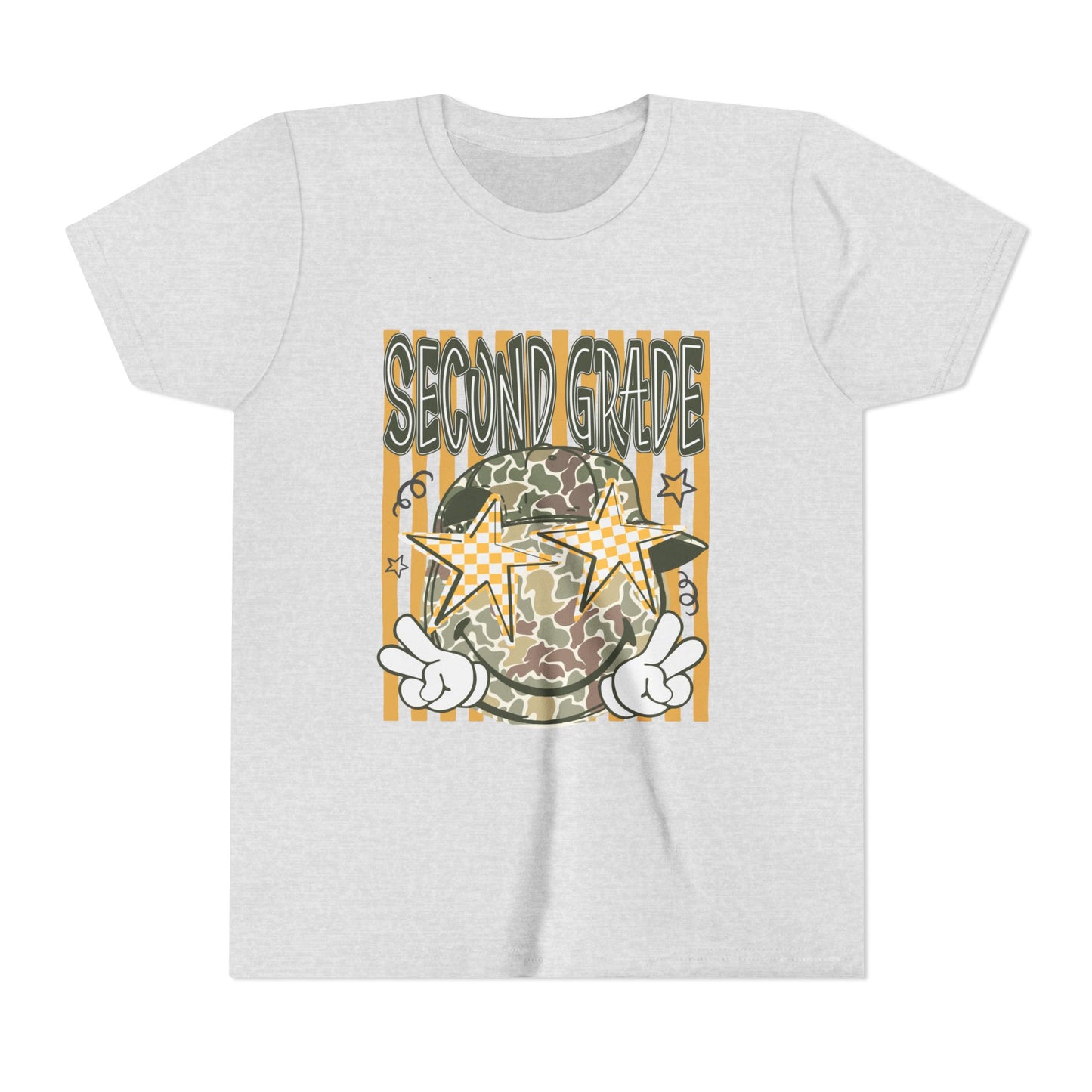 Second Grade Camo Star Youth Tee