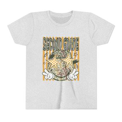 Second Grade Camo Star Youth Tee