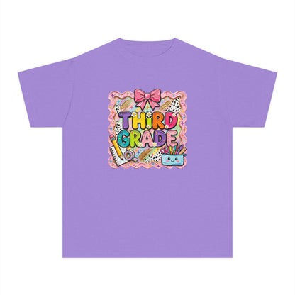Third Grade Kids T‑Shirt — Cute Back‑to‑School Graphic Tee