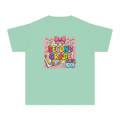 Second Grade Kids T‑Shirt — Cute Back-to-School Graphic Tee for Girls & Boys