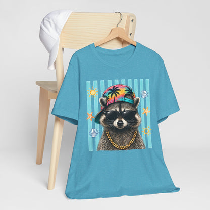 Raccoon Beach Vibes T‑Shirt