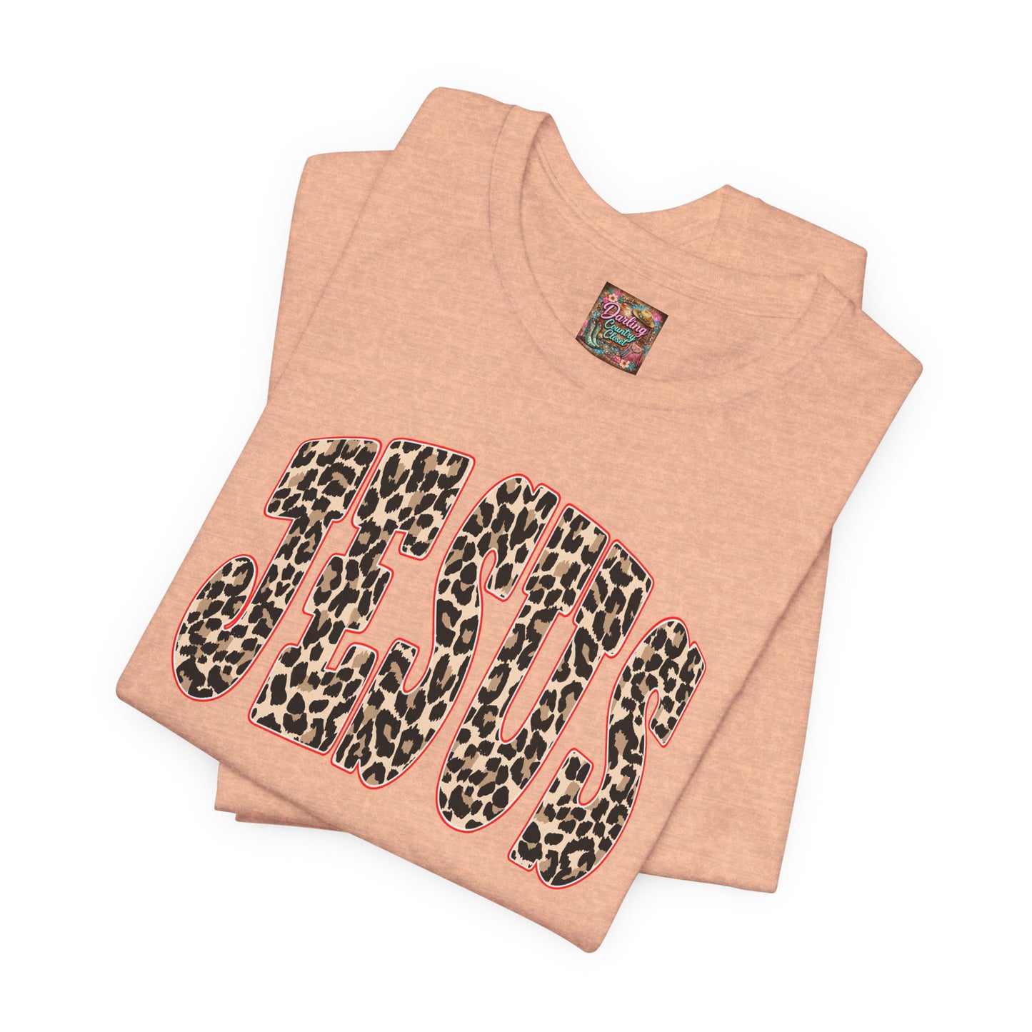 Jesus Leopard Print Tee - Christian Graphic T-Shirt