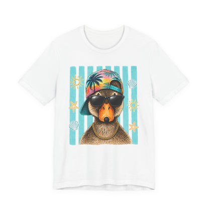 Platypus Beach Tee — Cool Sunglasses Summer Graphic T-Shirt