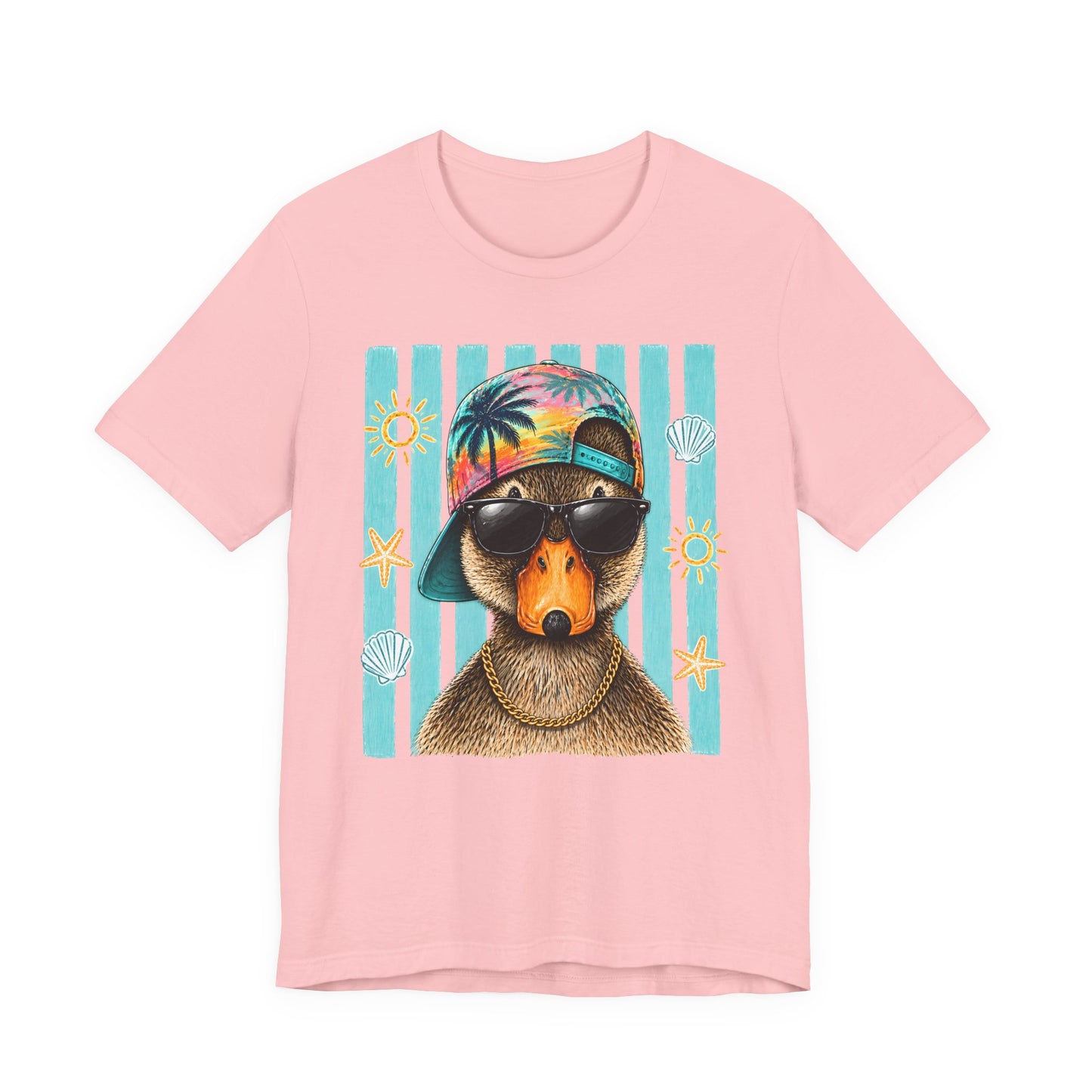 Platypus Beach Tee — Cool Sunglasses Summer Graphic T-Shirt