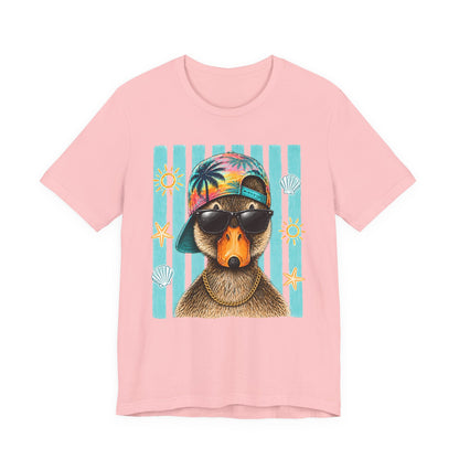 Platypus Beach Tee — Cool Sunglasses Summer Graphic T-Shirt