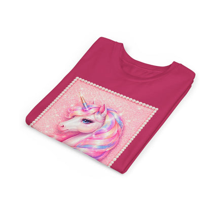 Youth Unicorn Tee — Pastel Rainbow Magical Horse Shirt