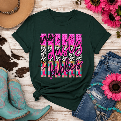 Youth Tee — "No Days Off" Colorful Leopard & Tie-Dye Graphic